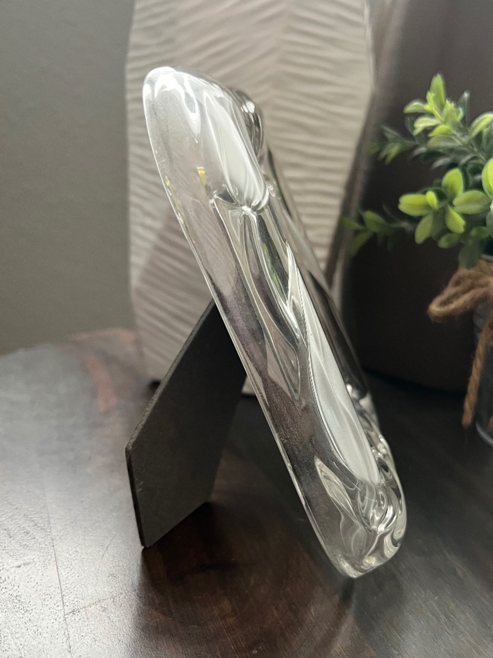 MIKASA Crystal Frosted Tulip Floral Frame VINTAGE - Picture 3 of 8